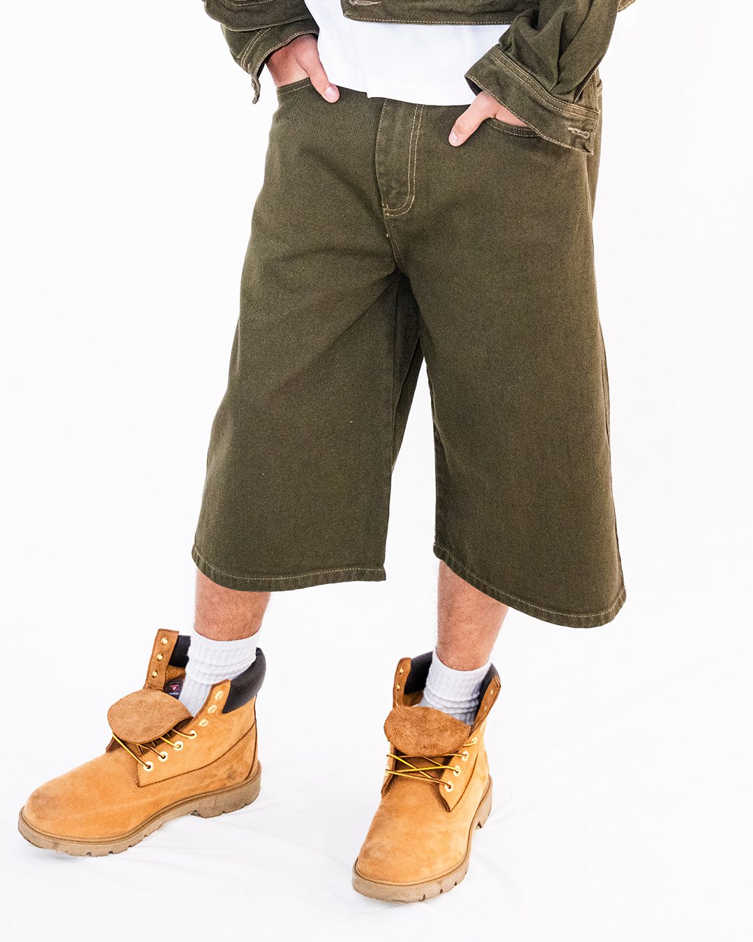 JORT BAGGY JEAN GREEN DARK