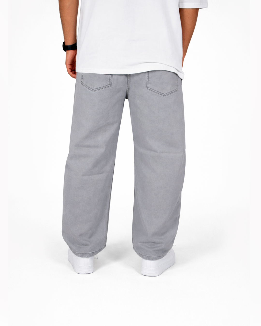 BAGGY JEAN GRIS PERLA