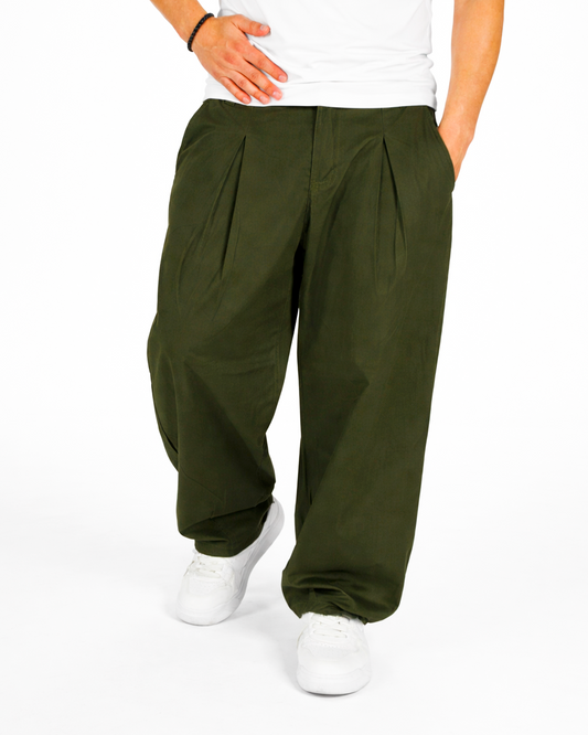 𝖡𝖠𝖦𝖦𝖸 𝖣𝖱𝖤𝖲𝖲 VERDE OCURO OLD MONEY