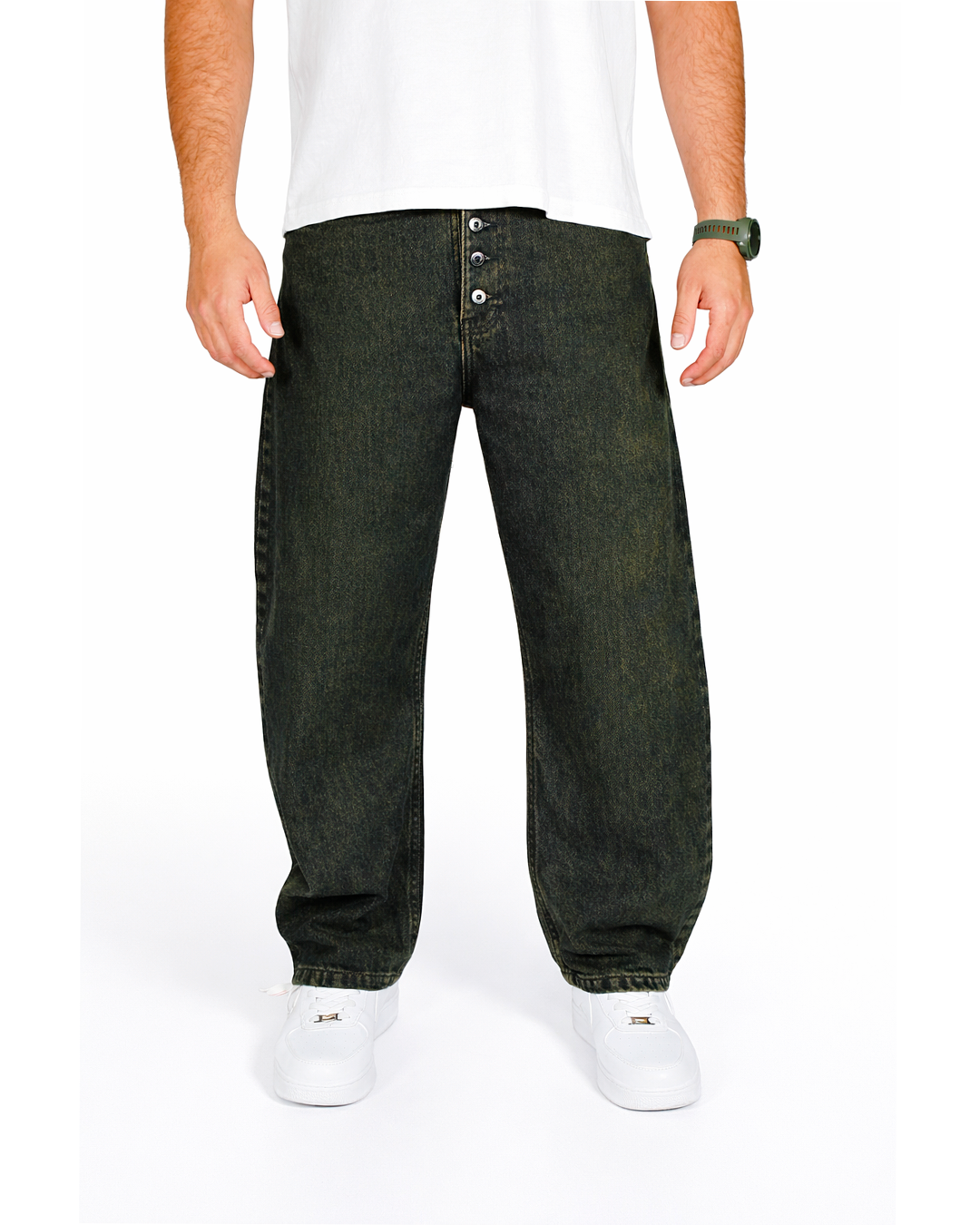 BAGGY JEAN VERDE WASH